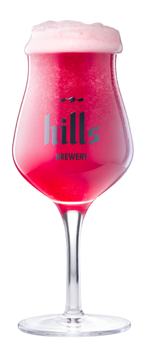 Hills Heart Beet glass